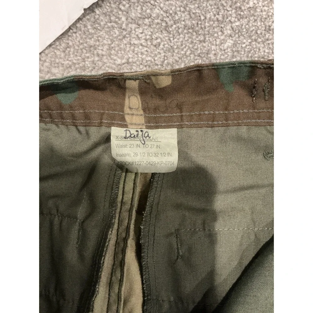 US Military Woodland‎ Camo Pants extra Small Regular Cargo Combat